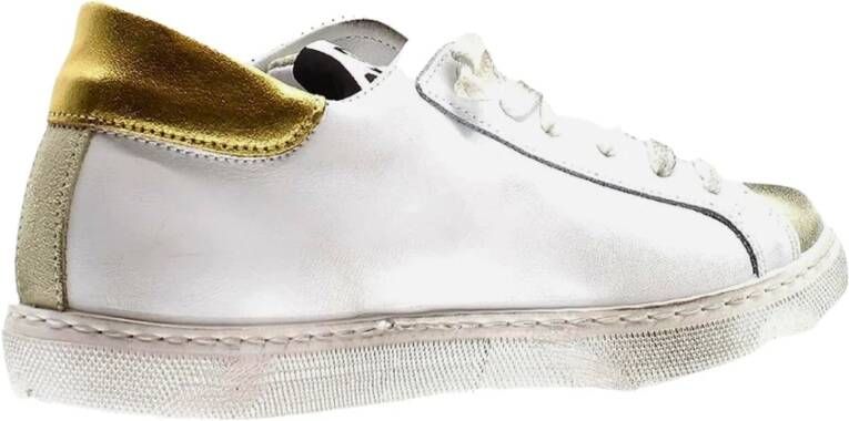 2Star Witte Lage Top Leren Sneakers