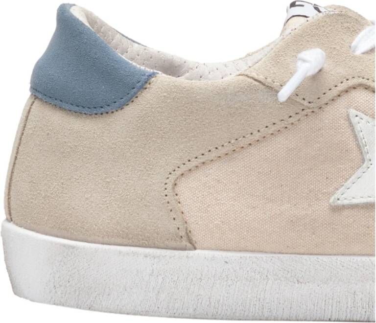 2Star Witte Leren Casual Sneaker Mannen