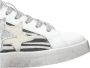 2Star Witte Leren Zebra Sneaker IJs Zilver - Thumbnail 4