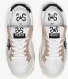 2Star Witte leren sneaker met beige zwart en zebradetails - Thumbnail 2