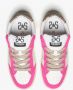 2Star Witte leren sneaker met fuchsia luipaard en ijs details - Thumbnail 2