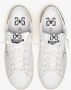 2Star Witte Leren Sneaker met Gouden Gelamineerde Details - Thumbnail 2