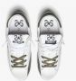 2Star Witte leren sneaker met groene suède details - Thumbnail 2
