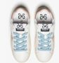 2Star Witte leren sneaker met roze en lichtblauwe suède details - Thumbnail 2