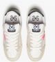 2Star Witte leren sneaker met zebra- en fuchsiadetails - Thumbnail 2