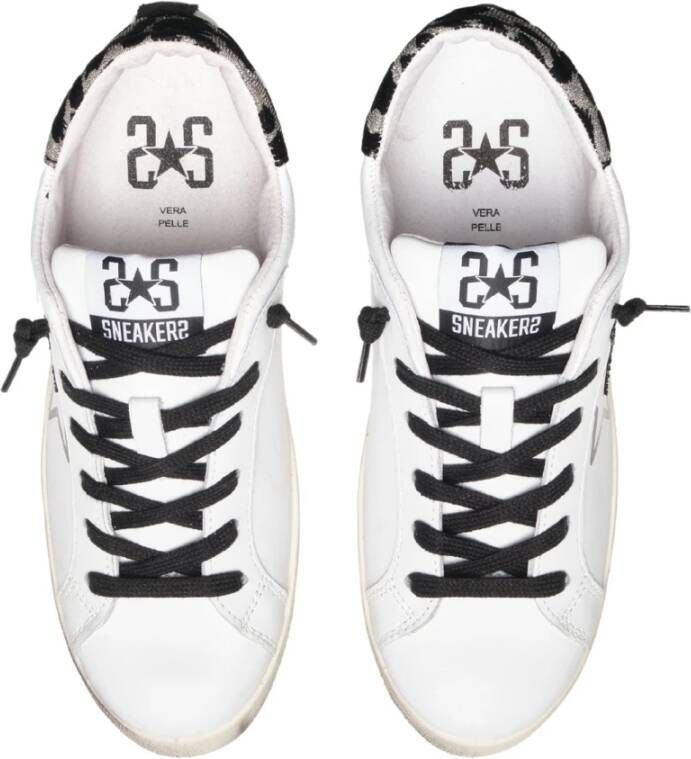 2Star Witte Leren Sneakers Elegant Comfort