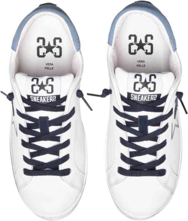 2Star Witte Leren Sneakers Elegant Comfort