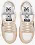 2Star Witte leren sneakers met beige zwart en luipaarddetails - Thumbnail 2