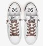 2Star Witte leren sneakers met bruine laminaat en luipaarddetails - Thumbnail 2