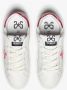 2Star Witte leren sneakers met fuchsia en zilveren details - Thumbnail 2