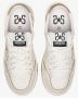 2Star Witte leren sneakers met gouden glitterdetails - Thumbnail 2