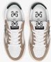 2Star Witte leren sneakers met taupe en groene suède details - Thumbnail 3