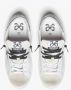 2Star Witte Leren Sneakers met Zwarte en Zilveren Details - Thumbnail 2