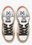 2Star Witte Leren Ster Sneaker met Taupe Zwart en Oranje Details - Thumbnail 2