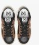 2Star Zwarte leren sneaker met gouden en luipaard details - Thumbnail 2