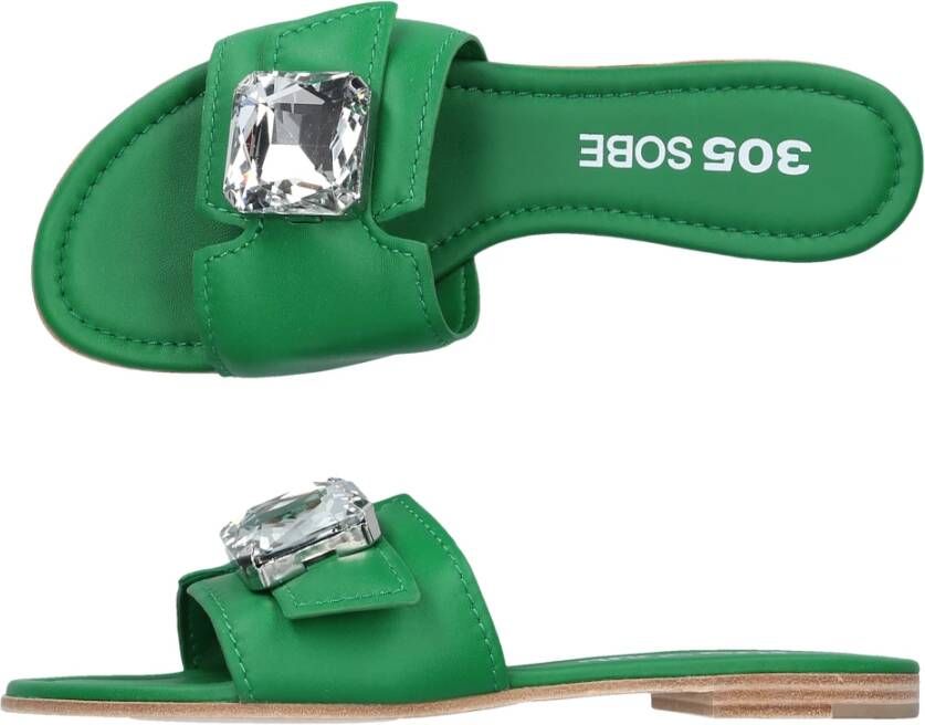 305 Sobe Flat Sandals Groen Dames