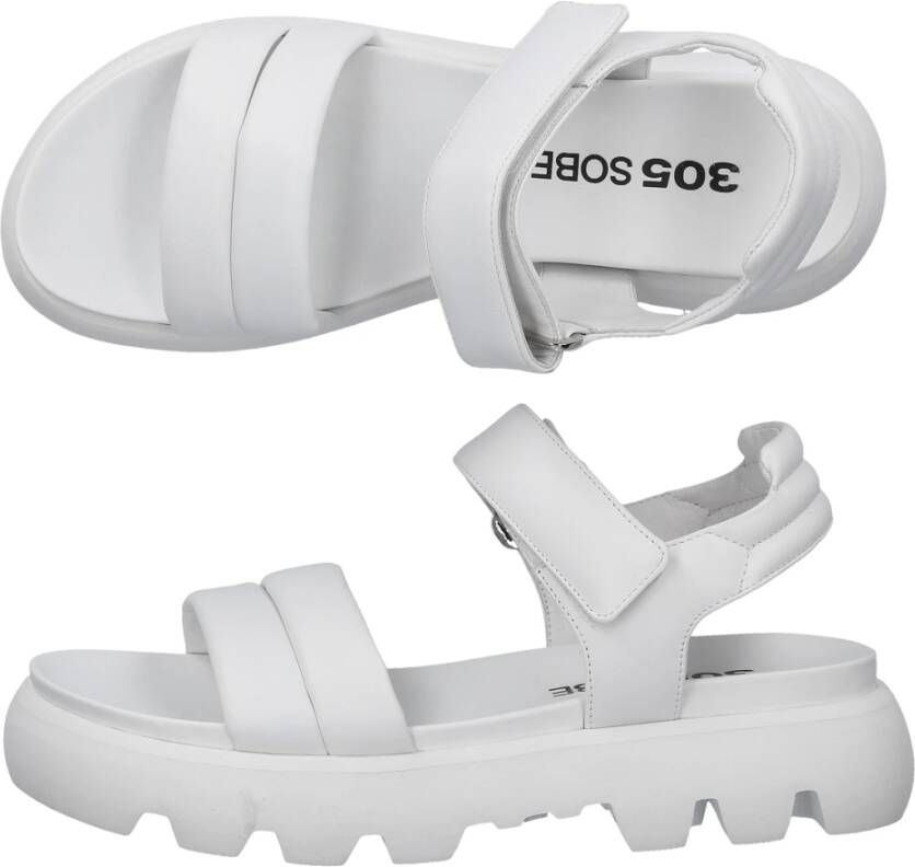 305 Sobe Flat Sandals Wit Dames