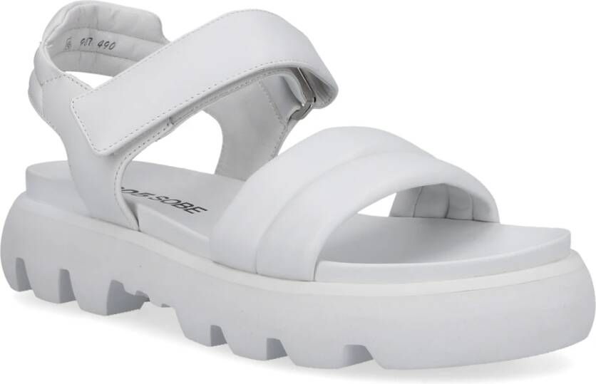 305 Sobe Flat Sandals Wit Dames