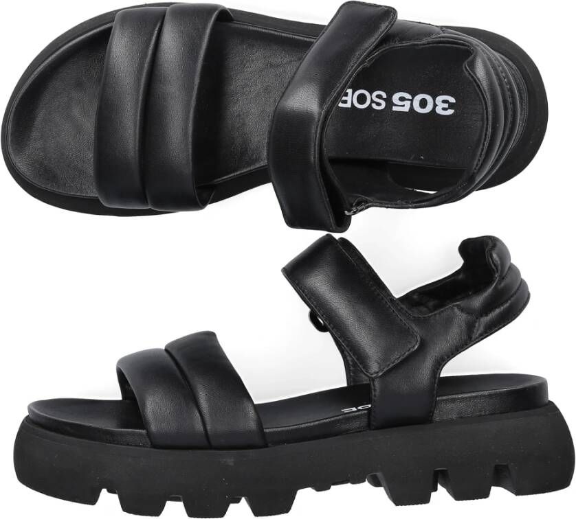305 Sobe Flat Sandals Zwart Dames