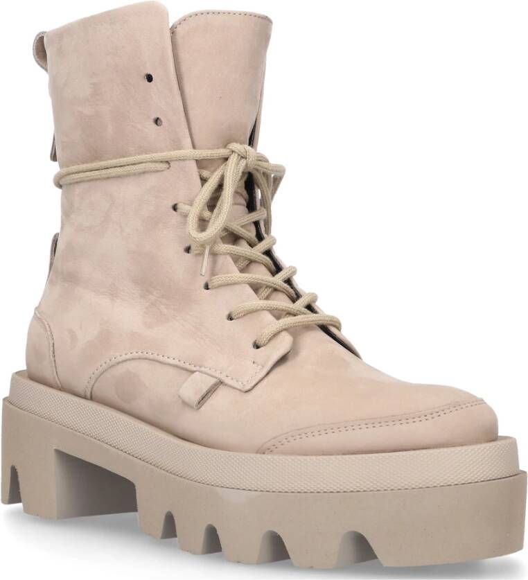 305 Sobe Lace-up Boots Beige Dames