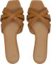 3Juin Bruine Leren Sandalen met Interlocking Banden - Thumbnail 2