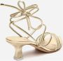 3Juin Dafne Shine Leren Sandalen Yellow Dames - Thumbnail 3