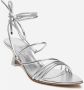 3Juin Dafne Shine Zilveren Leren Sandalen Gray Dames - Thumbnail 2