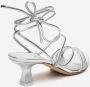 3Juin Dafne Shine Zilveren Leren Sandalen Gray Dames - Thumbnail 3