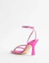 3Juin Kristalband Hoge Hak Sandalen Pink Dames - Thumbnail 4