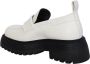 3Juin Ivoor Leren Zwarte Loafers - Thumbnail 2