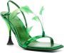 3Juin Smaragd Vegas Hoge Hak Sandalen Green Dames - Thumbnail 4