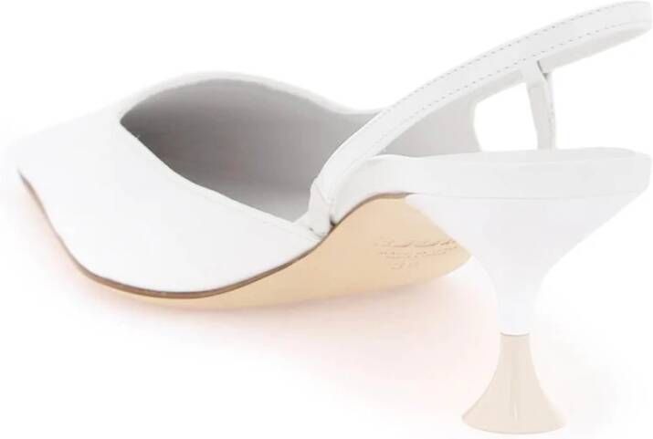 3Juin Lakleren slingback décolleté hakken White Dames