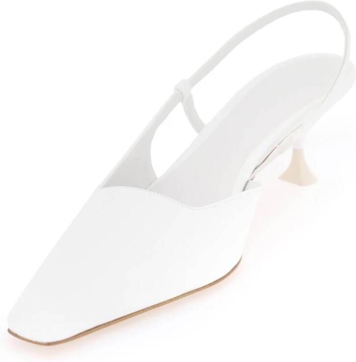 3Juin Lakleren slingback décolleté hakken White Dames