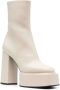 3Juin Lara Booties in Melkleer White Dames - Thumbnail 5