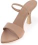 3Juin Roze Puntige Sandalen Asymmetrische Hak Pink Dames - Thumbnail 4
