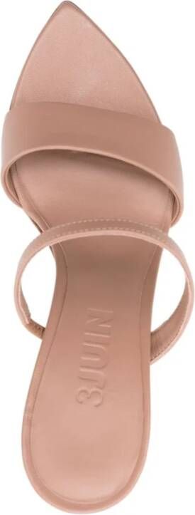 3Juin Roze Puntige Sandalen Asymmetrische Hak Pink Dames