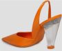 3Juin Shoes Oranje Dames - Thumbnail 4