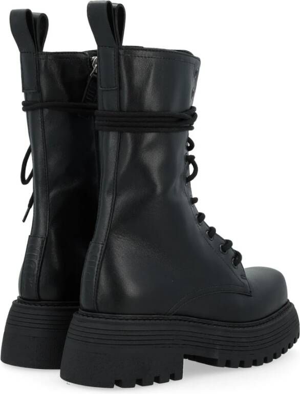 3Juin Zwarte Oxford-schoenen voor vrouwen Black Dames