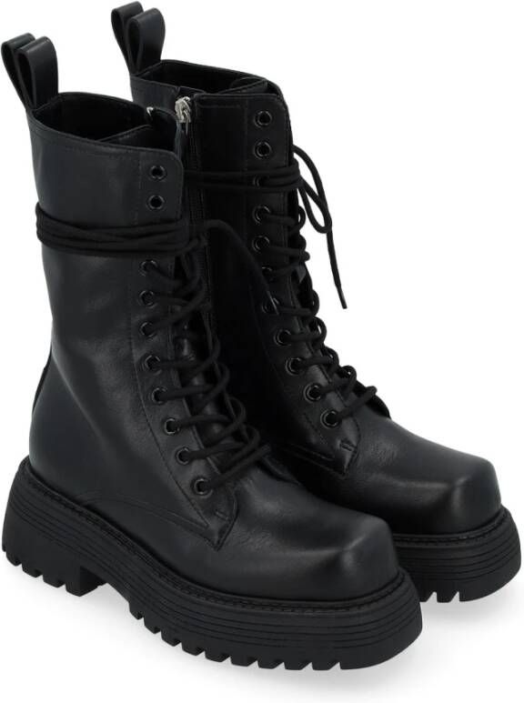 3Juin Zwarte Oxford-schoenen voor vrouwen Black Dames