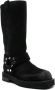 3Juin Boots Demi Boot With Vintage Effect And Metal Detail in zwart - Thumbnail 3