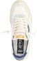 4B12 Witte en blauwe leren sneakers met suède details Multicolor Heren - Thumbnail 6