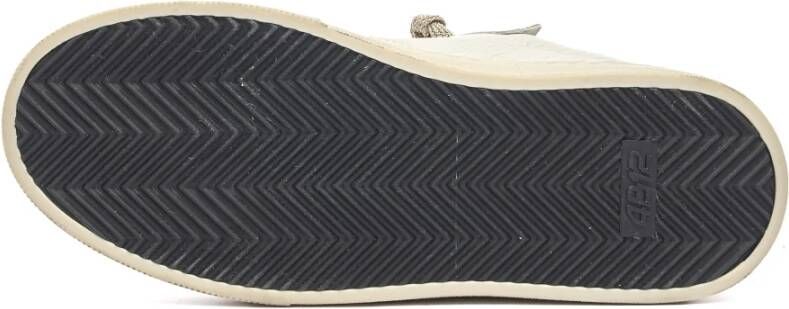 4B12 Sneakers Trendy Blauw White Dames