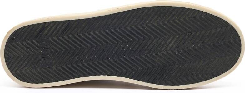 4B12 Witte Leren Sneakers Urban Stijl