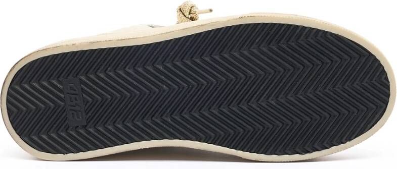 4B12 Witte Leren Sneakers Urban Stijl