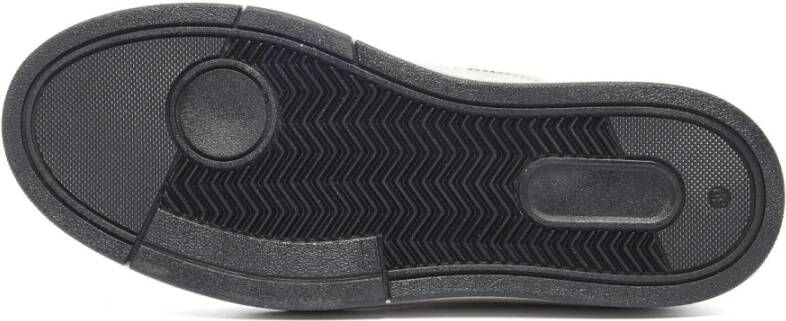 4B12 Sneakers Trendy Blauw White Dames