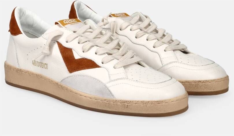 4B12 Sneakers Trendy Blauw White Heren