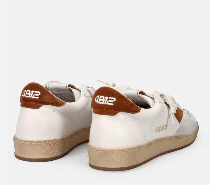 4B12 Sneakers Trendy Blauw White Heren