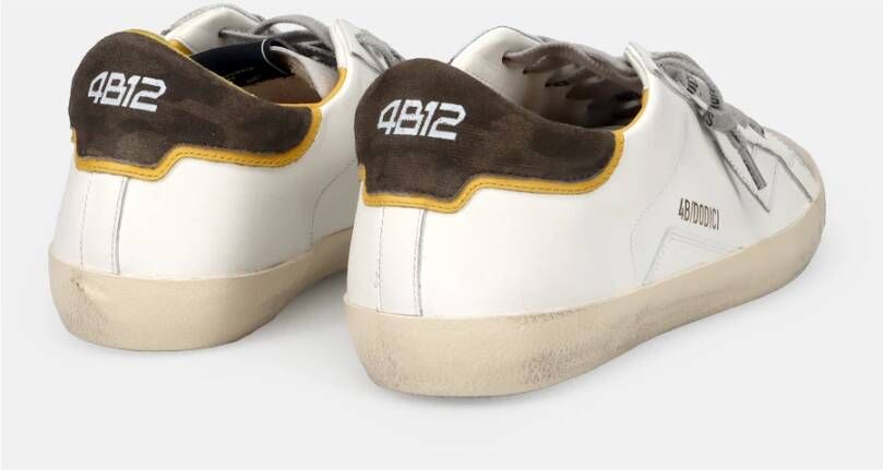 4B12 Sneakers Trendy Blauw White Heren