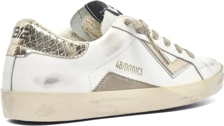 4B12 Sneakers Trendy White Dames