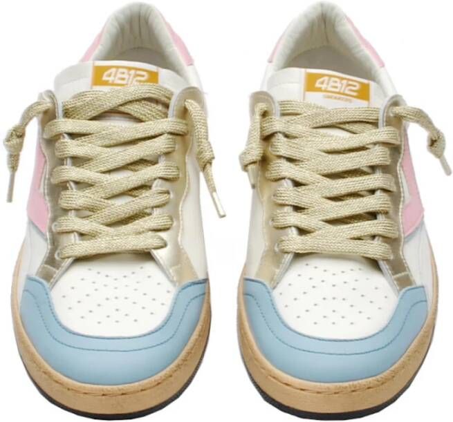 4B12 Witte Sneakers voor een Stijlvolle Look